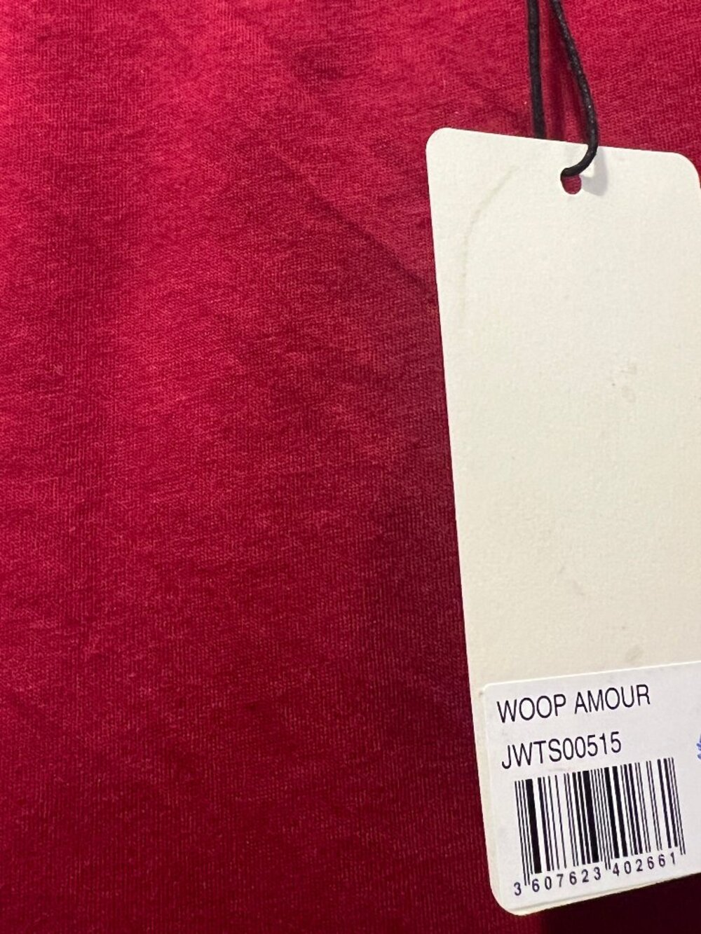 NWT Zadig & Voltaire Woop Amour Wine Red Crewneck Short Sleeve T-Shirt Size M - Picture 4 of 8